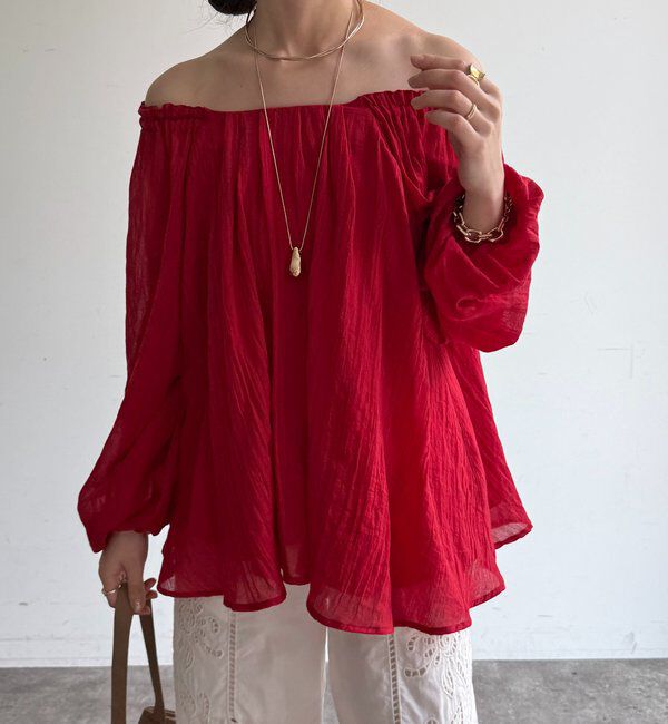  「フラッフィーオフショルブラウス」|シャツ・ブラウス|