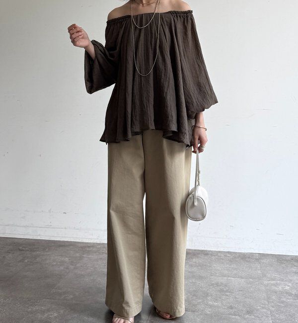  「フラッフィーオフショルブラウス」|シャツ・ブラウス|