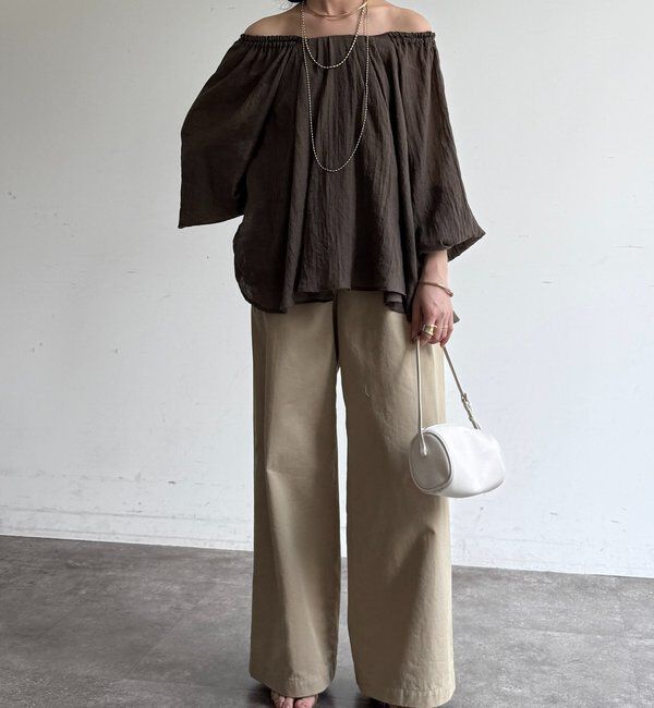  「フラッフィーオフショルブラウス」|シャツ・ブラウス|