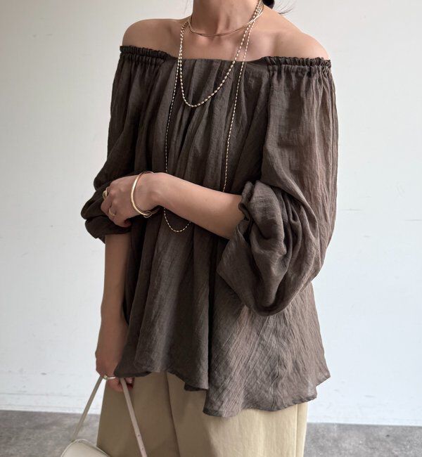  「フラッフィーオフショルブラウス」|シャツ・ブラウス|