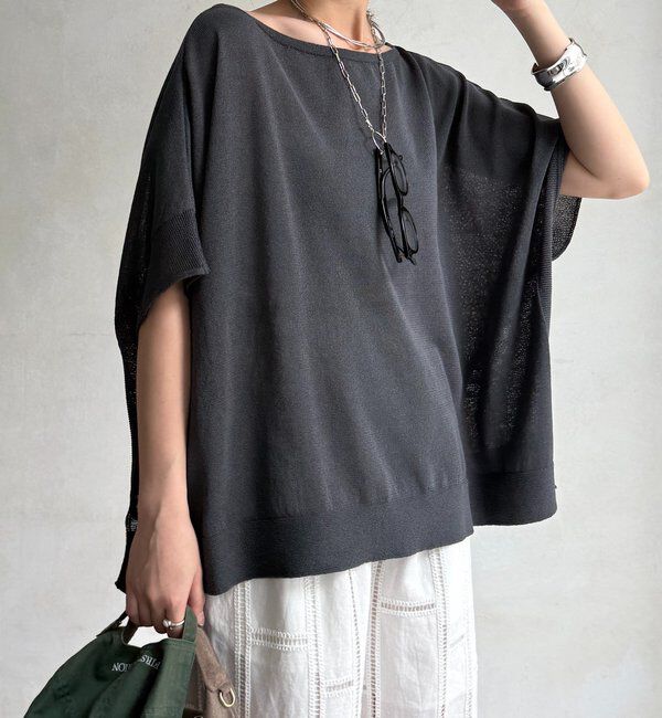  「和紙ポンチョプルオーバー」|Tシャツ・カットソー|