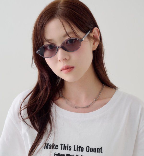  「オーバルサングラス」|サングラス|グレー