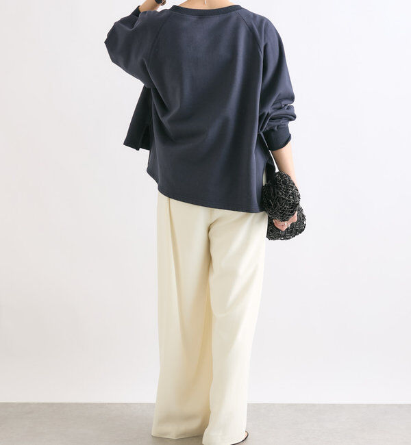  「【大人が着やすい】キーネックオーバースウェット」|Tシャツ・カットソー|
