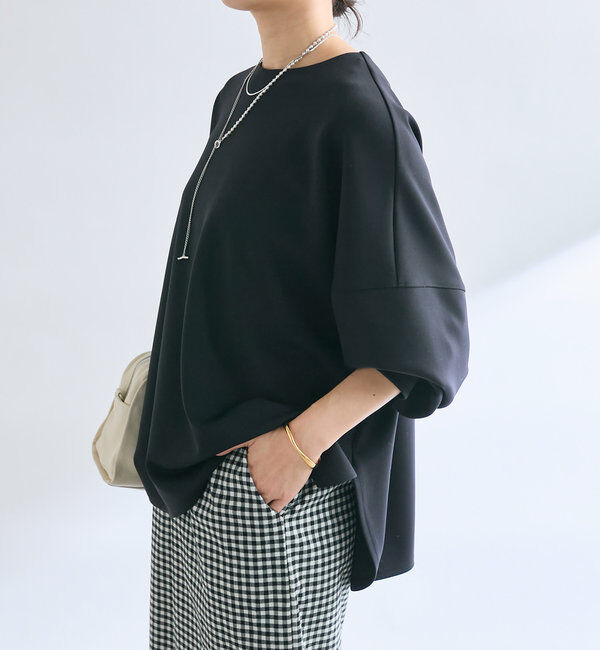  「【楽ちんキレイ】ダンボールポンチョプルオーバー」|Tシャツ・カットソー|