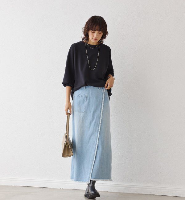  「【楽ちんキレイ】ダンボールポンチョプルオーバー」|Tシャツ・カットソー|