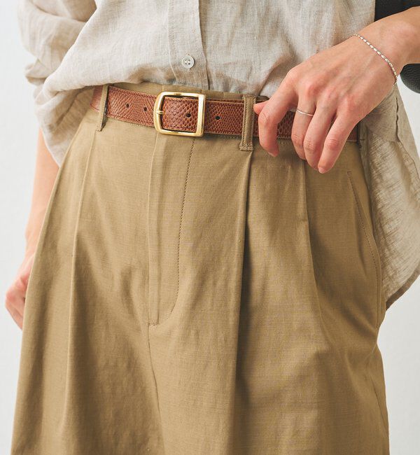  「【MONN.:.(モン)】SHIHOコラボ型押しベルト」|ベルト|