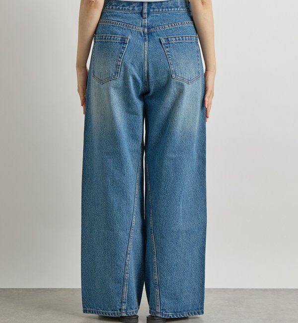  「【MONN.:.(モン)】フロントナローデニムパンツ」|デニム|