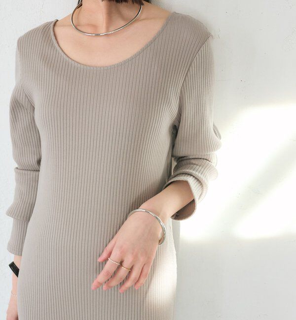  「【全骨格細見え】NEW2WAYロングリブワンピース」|ワンピース|