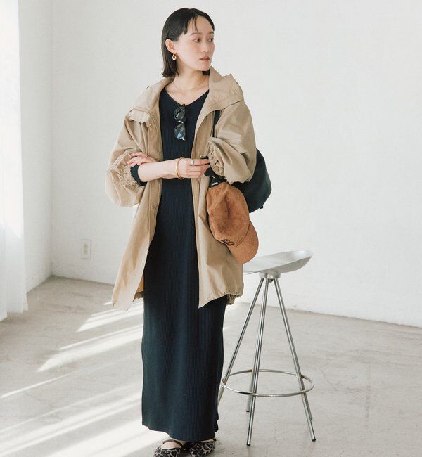  「【全骨格細見え】NEW2WAYロングリブワンピース」|ワンピース|