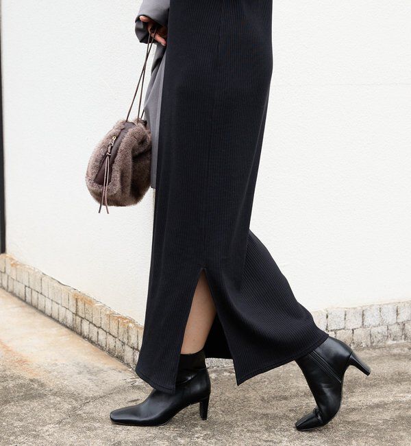  「【全骨格細見え】NEW2WAYロングリブワンピース」|ワンピース|