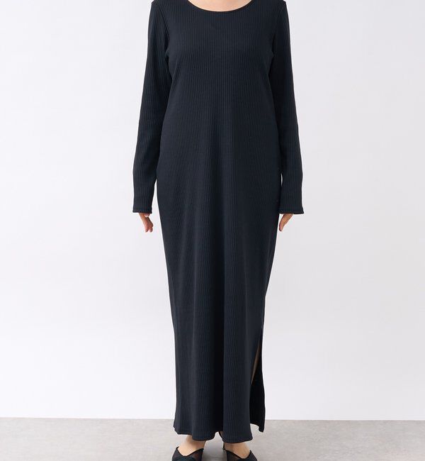  「【全骨格細見え】NEW2WAYロングリブワンピース」|ワンピース|