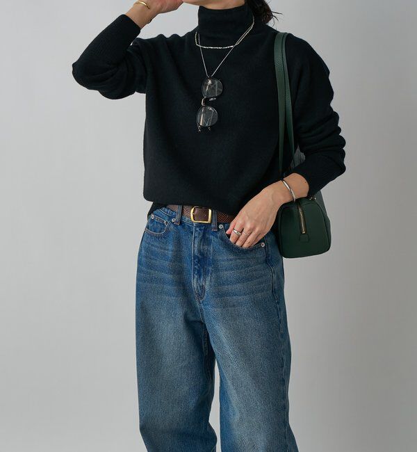  「【5色展開/万能トップス】ウール100NEWボトルネックニット」|ニット・セーター|