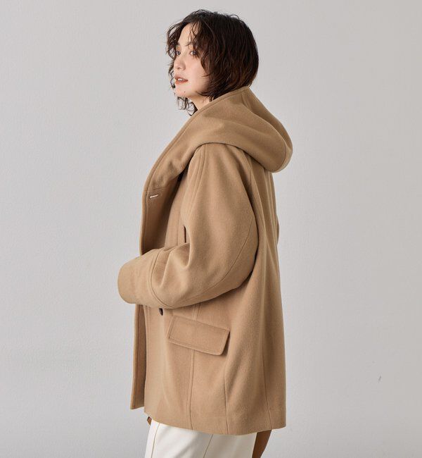  「【顔周り華やか】ビーバーフーディコート」|その他|