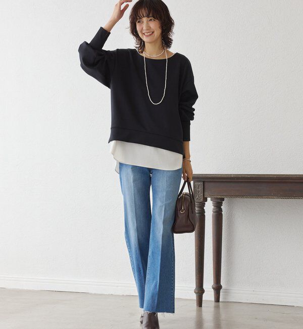  「【新色追加/着回し力抜群】キュプラカットプルオーバー」|Tシャツ・カットソー|