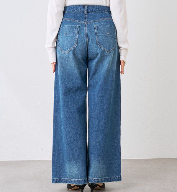  「【こなれ感抜群】ルーズフレアデニム」|デニム|