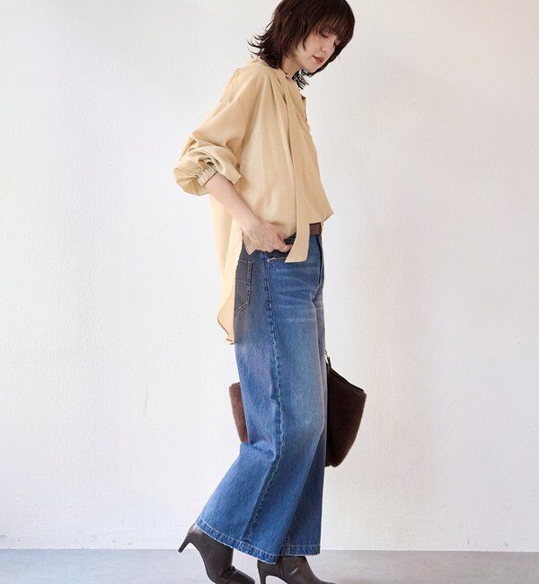  「【こなれ感抜群】ルーズフレアデニム」|デニム|