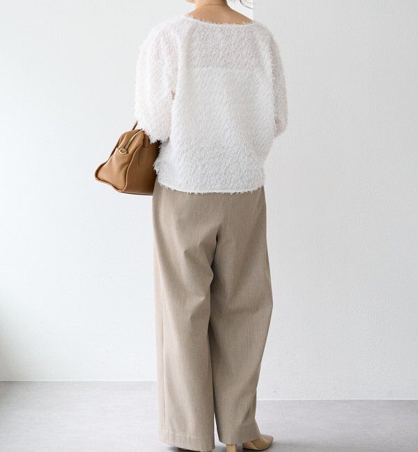  「【オケージョンにも】フェザージャガードブラウス」|シャツ・ブラウス|