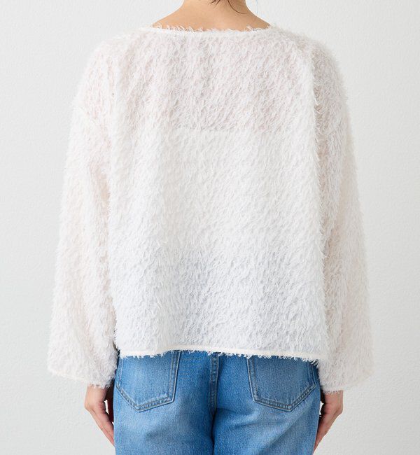  「【オケージョンにも】フェザージャガードブラウス」|シャツ・ブラウス|