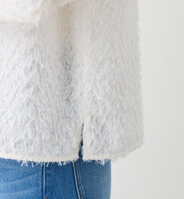  「【オケージョンにも】フェザージャガードブラウス」|シャツ・ブラウス|