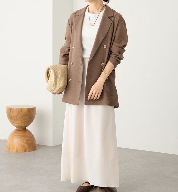  「予約【日除け・冷房避けに】リネンライクメッシュジャケット」|テーラードジャケット|