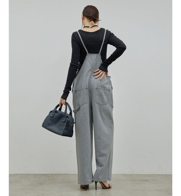  「【サイズ展開あり/長さ調整可能】デニムサロペット」|チノ|