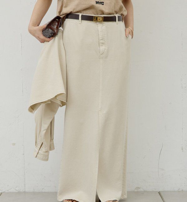  「【セットアップ対応】リヨセルスリットスカート」|スカート|