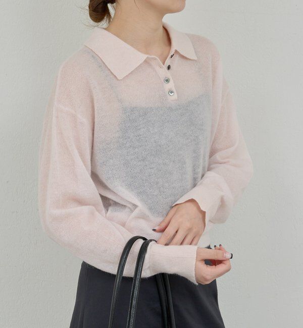  「シアーモヘヤポロニット」|ニット・セーター|