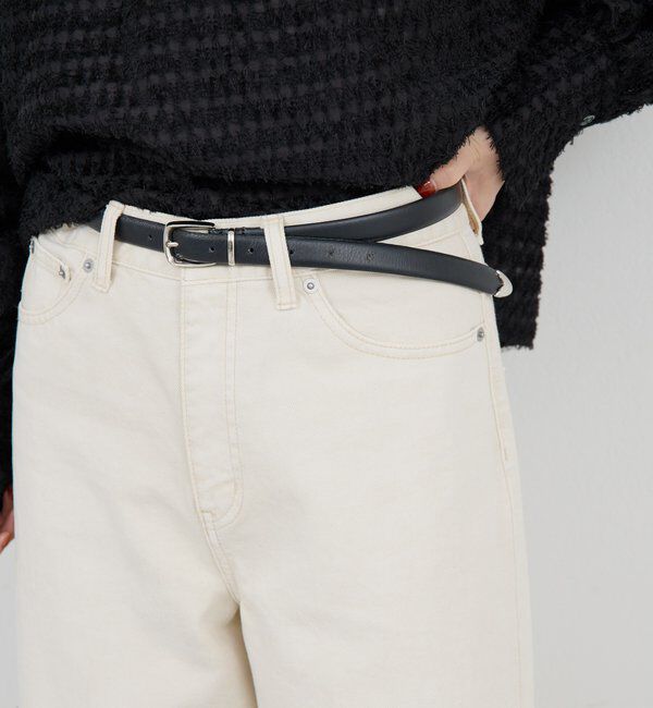  「メタルチップフェザーベルト」|ベルト|ブラック