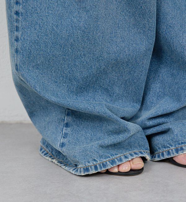  「【PEAS】スラッシュデニムパンツ」|デニム|