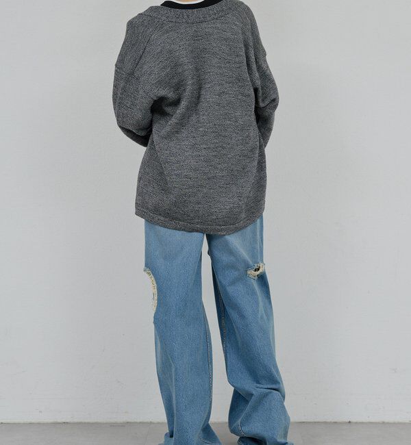  「【PEAS】スラッシュデニムパンツ」|デニム|