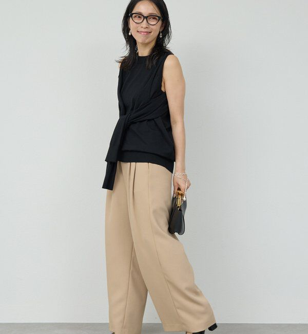  「【CHIHAYAコラボ】スウェードライクタックイージーパンツ」|チノ|