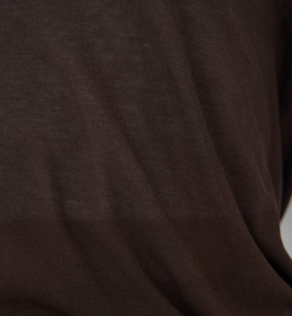  「シアーUネックロンT」|Tシャツ・カットソー|