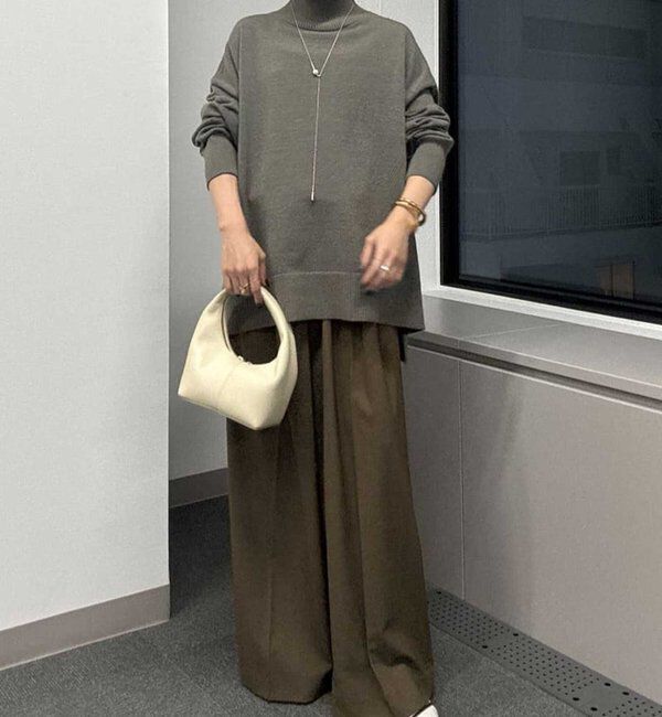  「【SACHIKOコラボ】2タックワイドパンツ」|チノ|