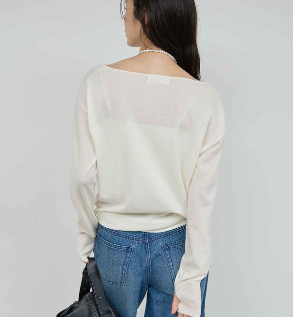  「【手洗い可】メリノウールニットプルオーバー」|ニット・セーター|