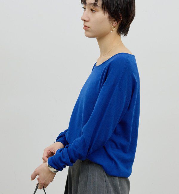  「【手洗い可】メリノウールニットプルオーバー」|ニット・セーター|