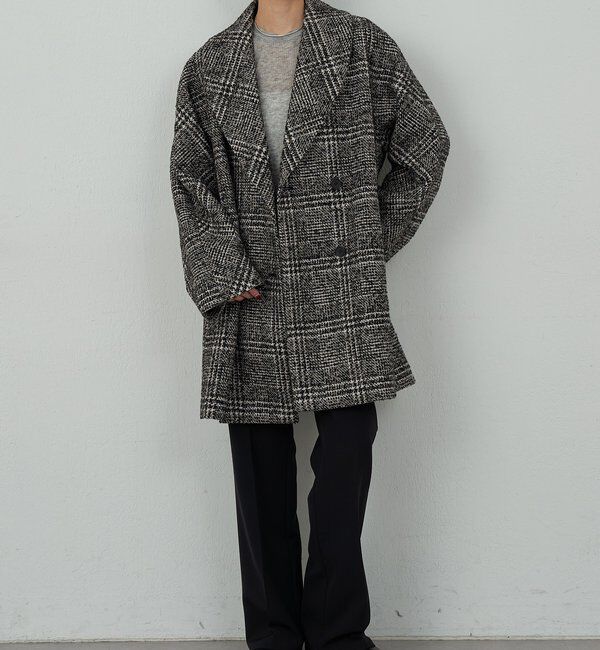  「【HERITANOVUM】 ツィードショールカラーショートコート」|その他|
