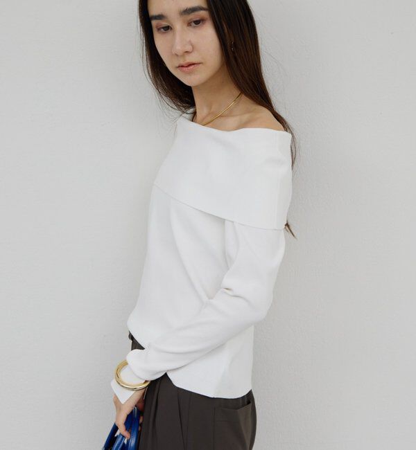  「【手洗い可】オフショルニット」|ニット・セーター|