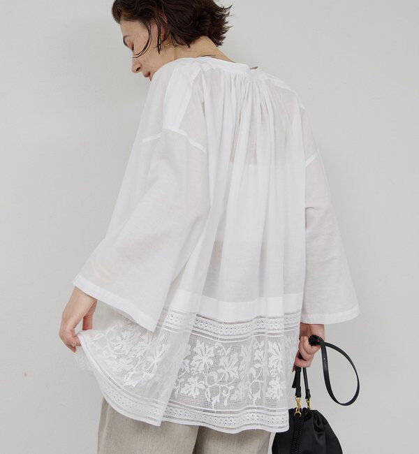  「刺繍チャーチブラウス」|シャツ・ブラウス|
