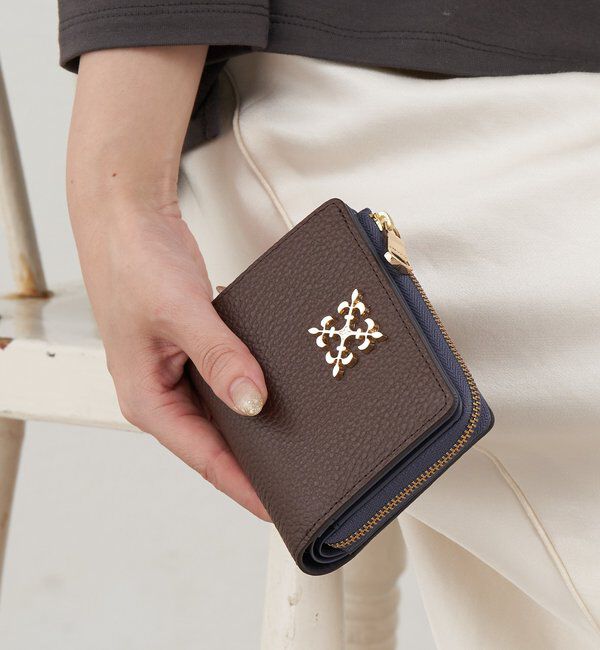  「モノグラムプレートハーフウォレット」|財布|