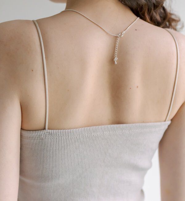  「【万能インナー/嬉しい7色展開】パット付きショートキャミソール2」|キャミソール|