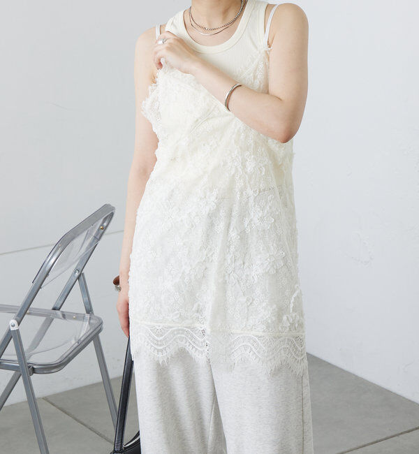  「レースVキャミチュニック」|シャツ・ブラウス|