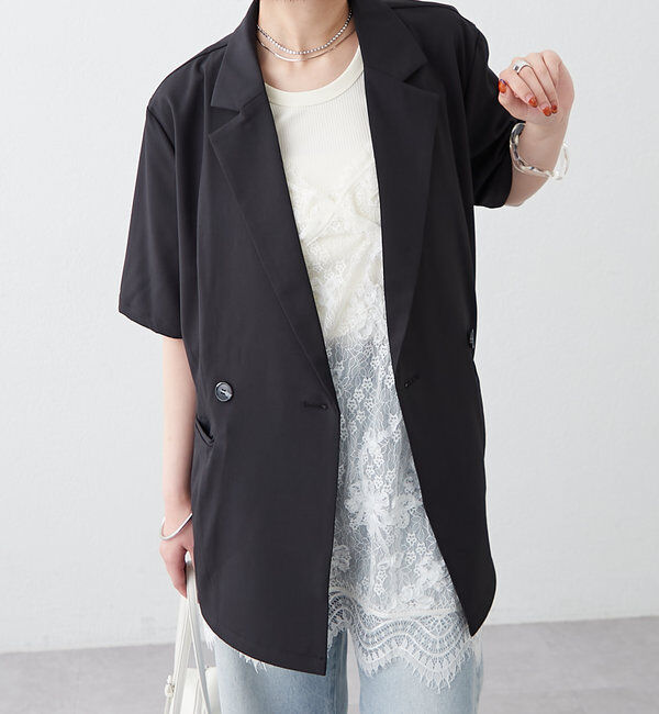  「レースVキャミチュニック」|シャツ・ブラウス|