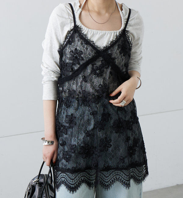  「レースVキャミチュニック」|シャツ・ブラウス|