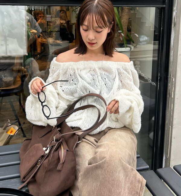  「ウェーブシアーホイップニット」|ニット・セーター|