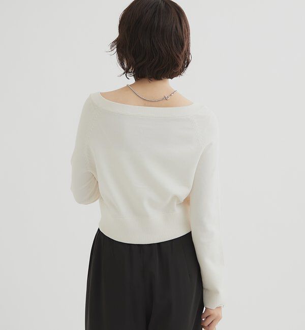  「クリアボタン カーディガン」|カーディガン|