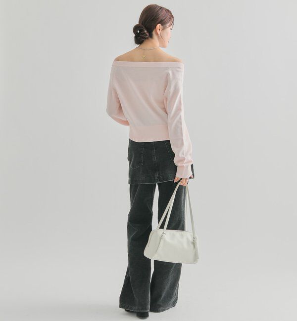  「クリアボタン カーディガン」|カーディガン|