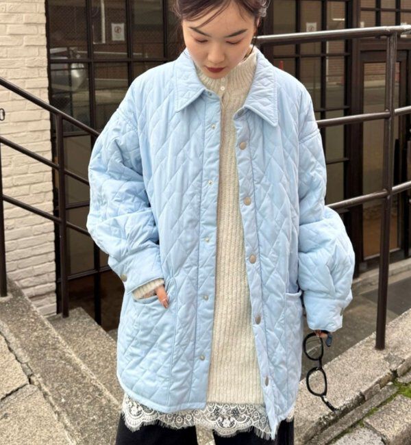  「襟付きキルティングジャケット」|その他|