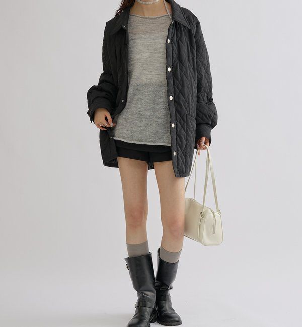  「襟付きキルティングジャケット」|その他|
