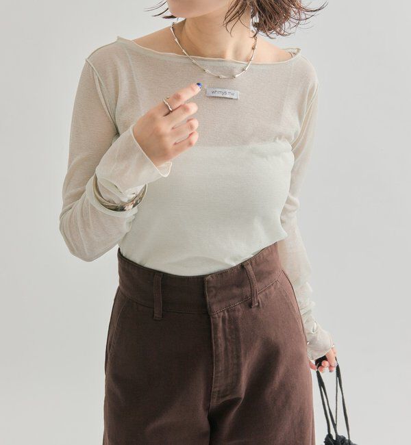  「ラメシアープルオーバー」|Tシャツ・カットソー|