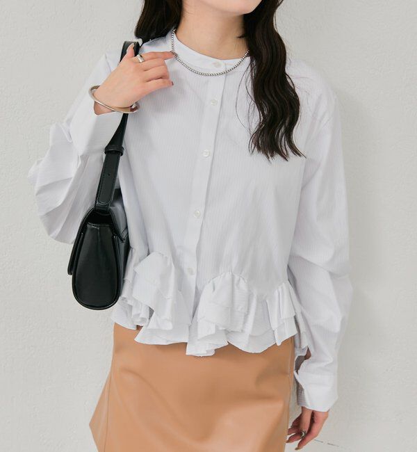  「ウェーブフリルブラウス」|シャツ・ブラウス|
